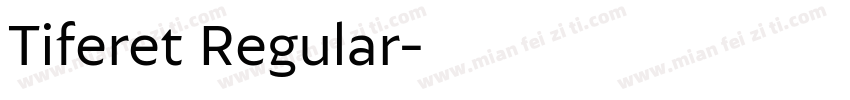 Tiferet Regular字体转换